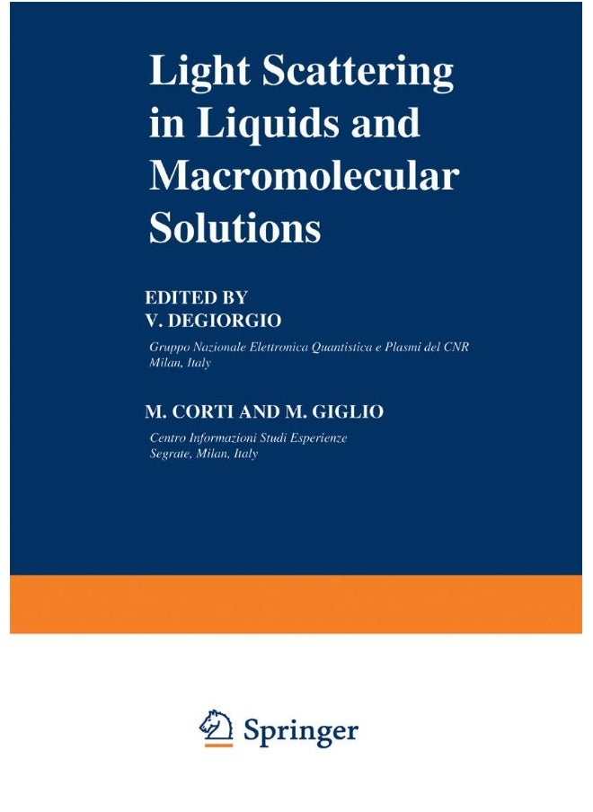 Light Scattering in Liquids and Macromolecular Solutions 
