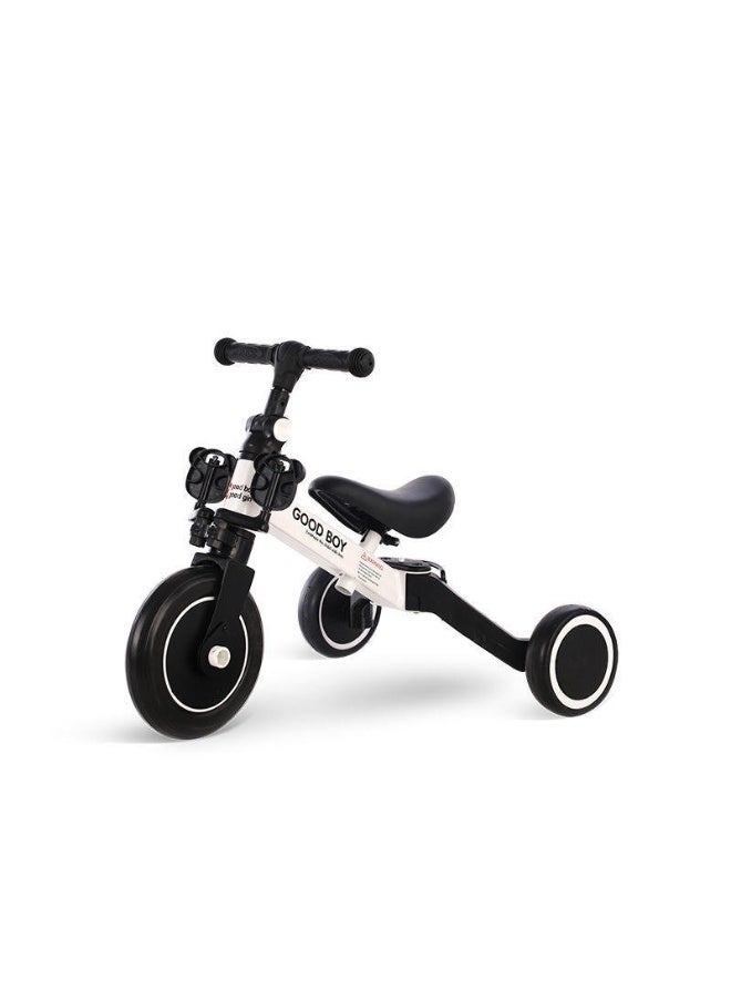 SHOPI 3-in-1 Kids’ Tricycle Balance Bike – Foldable Push Ride-On Car Style Bike, Plastic Walking Toddler Trike for Boys & Girls, Indoor & Outdoor Training Toy - Image 1