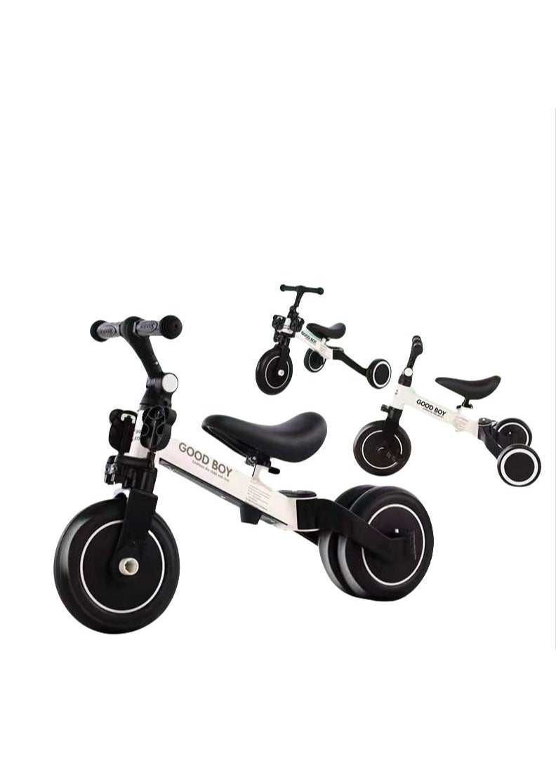 SHOPI 3-in-1 Kids’ Tricycle Balance Bike – Foldable Push Ride-On Car Style Bike, Plastic Walking Toddler Trike for Boys & Girls, Indoor & Outdoor Training Toy - Image 4