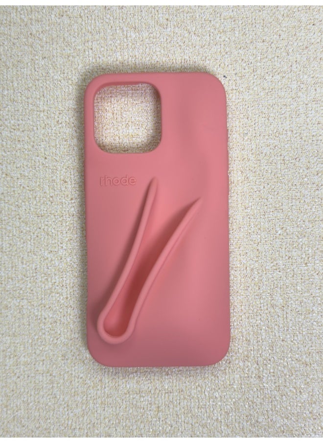 rhode Simple Lip Support Adhesive Iphone Mobile Phone Case, Mobile Phone Lip Gloss Rubber Case 
