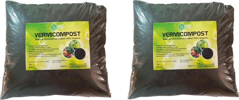 The Entacloo Organic Vermicompost Neem and Trichoderma Coated Fertilized Soil 2kg - Image 1