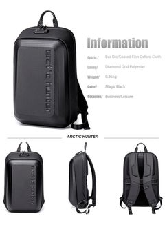 ARCTIC HUNTER Anti Theft Business Travel Laptop Backpack, Waterproof School Bag with TSA Locker, Black  - Image 3