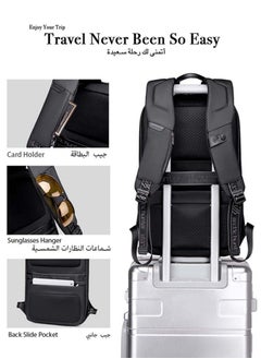 ARCTIC HUNTER Anti Theft Business Travel Laptop Backpack, Waterproof School Bag with TSA Locker, Black  - Image 5