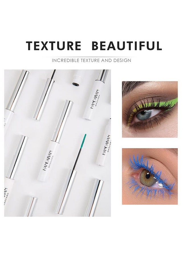 BONNIE CHOICE 6 Colors Colored Mascara Set For Eyelashes, Red Pink Purple Green White Black Colorful Waterproof Mascara Charming Long Lasting Voluminous Mascara Eye Makeup Mother'S Day Gifts For Women  - Image 3