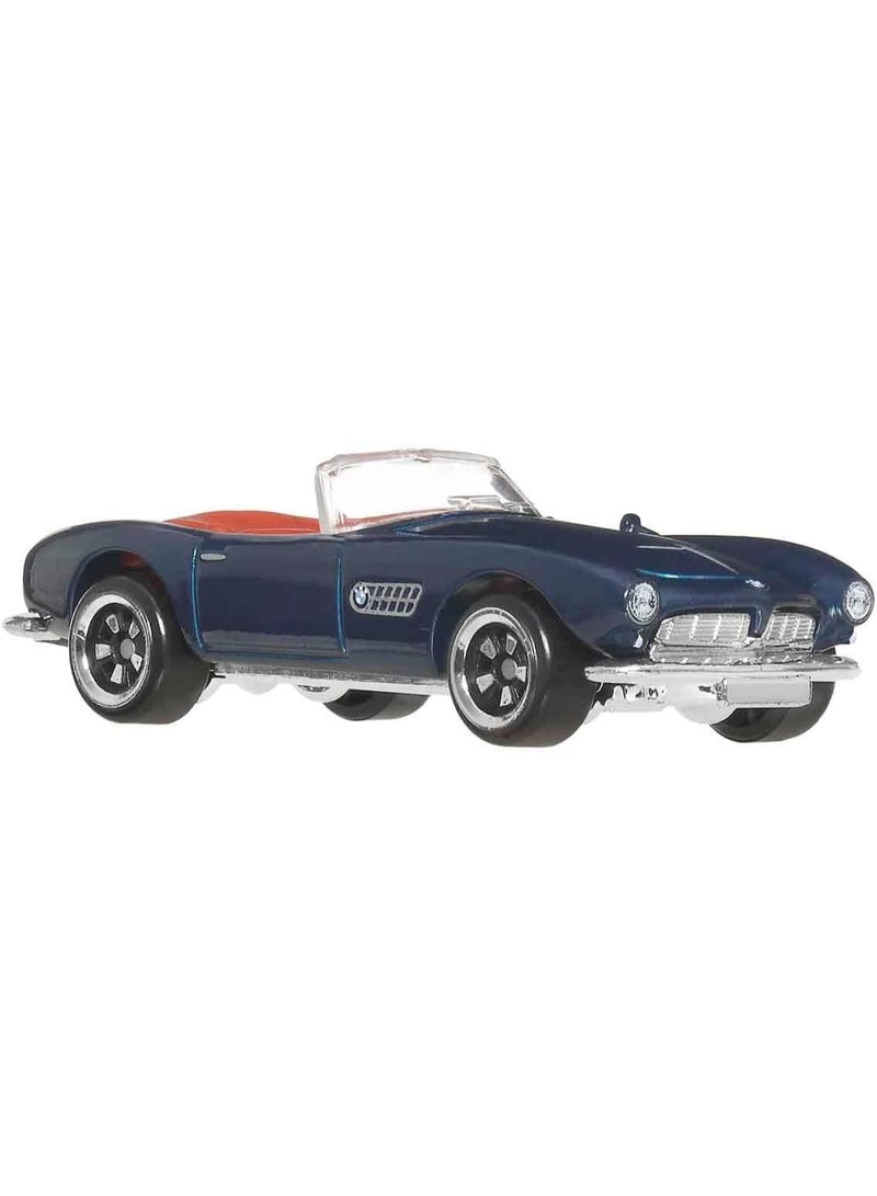 Hot Wheels سيارات هوت ويلز بمقياس 1:64، مجموعة من 6 مركبات أوروبية بتصميم مرتفع (قد تختلف الأنماط)  - Image 2
