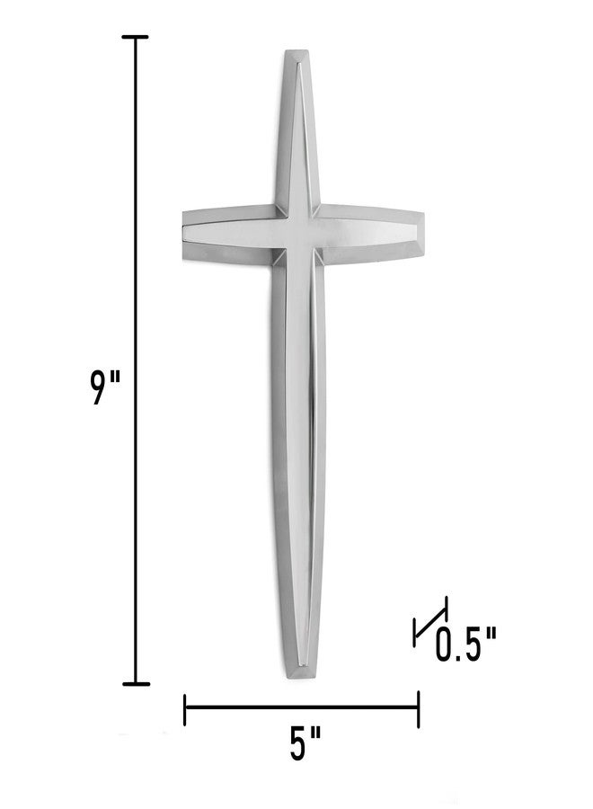 Nambe Wall Cross | Holiday Symbol for Christmas Décor, Wedding, or Housewarming | Measures 9 x 5 Inches | Made of Nickel Plate | Designed by Maureen McTamney - Image 5
