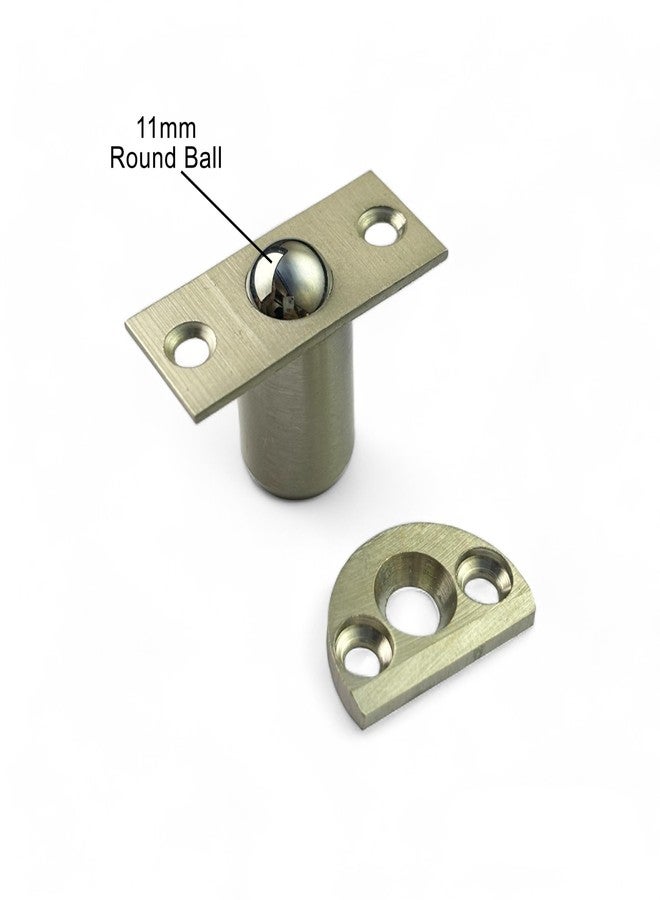 Moksh Plus Brass Magnet 11mm-T/Brass Goli Catcher 11mm Ball S.S. Finish/Cabinet Latch Strong Door Catches for Door Latch Invisible Cupboard Closure (Pack of 1 Pcs.) - Image 3