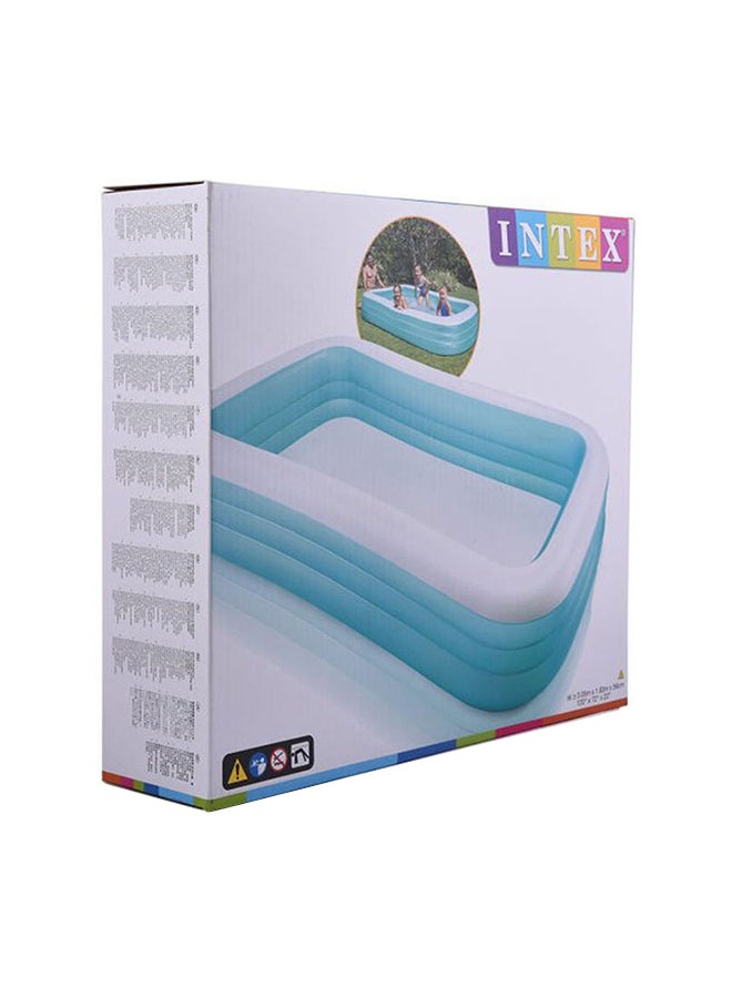 INTEX Swim Center Comfort Family Swimming Sturdy Outdoor And Lightweight Inflatable Pool 305x183x56cm - Image 2