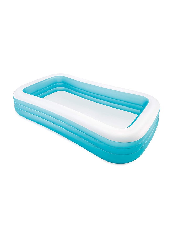 INTEX Swim Center Comfort Family Swimming Sturdy Outdoor And Lightweight Inflatable Pool 305x183x56cm - Image 1