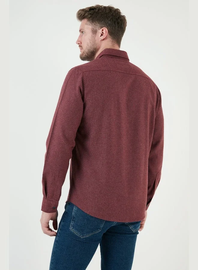 Buratti  Buratti Cotton Regular Fit Button-down Collar Winter Shirt Men's SHIRT CF24W127079 for Men | Best Price UAE