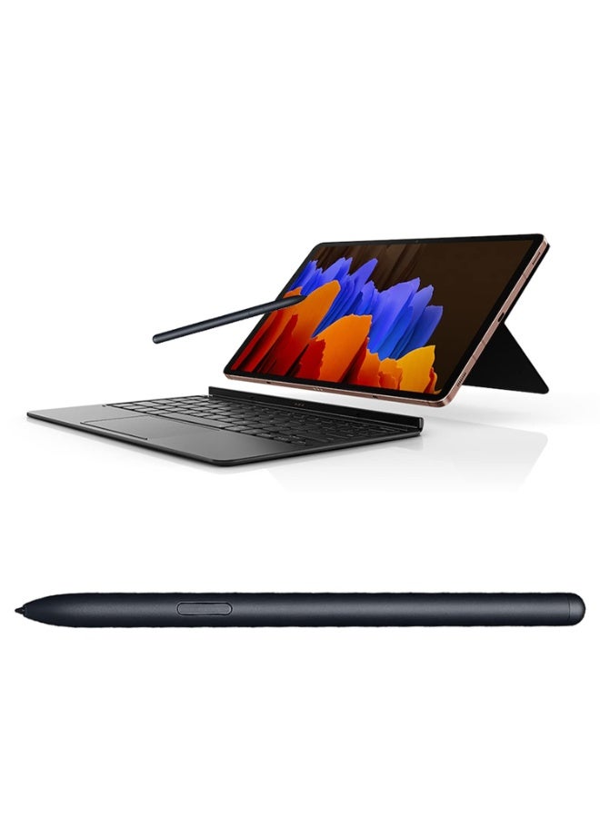 قلم لمس بديل S Pen لجهاز سامسونج جالكسي تاب S7/S7+ - أسود غامق مع 5 رؤوس - Image 3