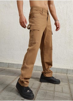 Hubberholme سراويل كارغو فضفاضة مستقيمة الساق للرجال  - Image 1
