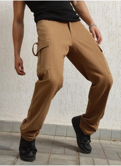 Hubberholme سراويل كارغو فضفاضة مستقيمة الساق للرجال  - Image 5