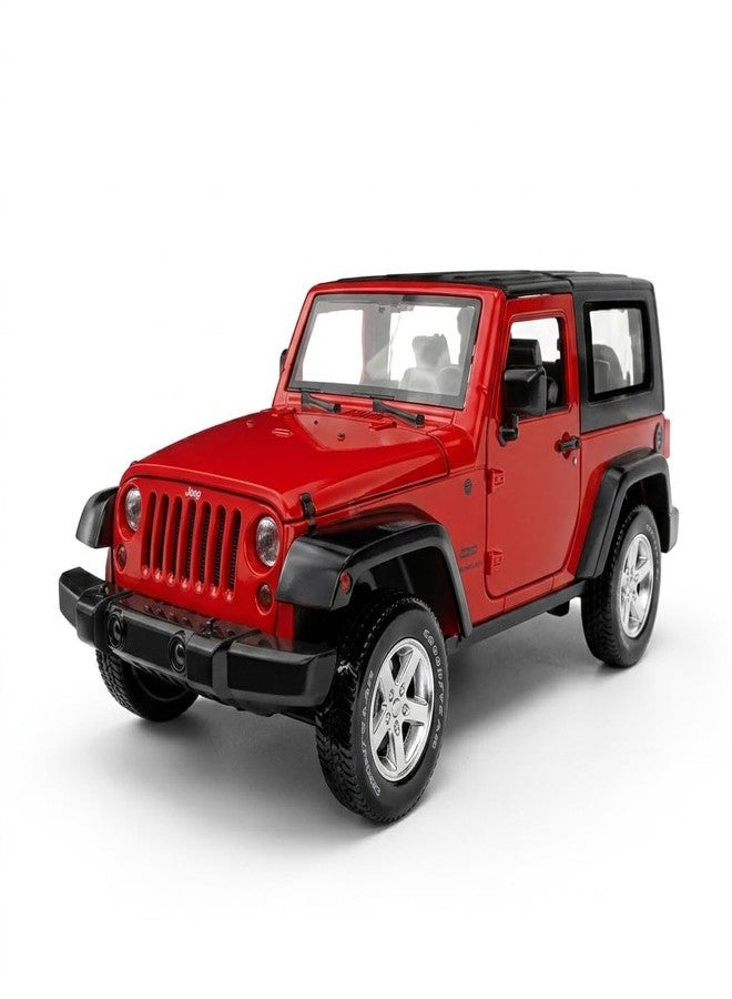 Wizplex MSZ Official Licensed Jeep Wrangler Diecast Model Car 1:32 Scale | Light & Sound | Pull Back Action | Metal SUV Toy | Collectible Display & Gift - Image 1