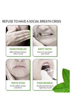 SADOER Travel Mouthwash, 20 Pack Individual Mini Mouthwash Alcohol Free, Teeth Whitening Fresh Breath, Antibacterial Mouthwash For Bad Breath, Multipack Mouth Wash Airline Friendly Portable, Fresh Mint  - Image 2