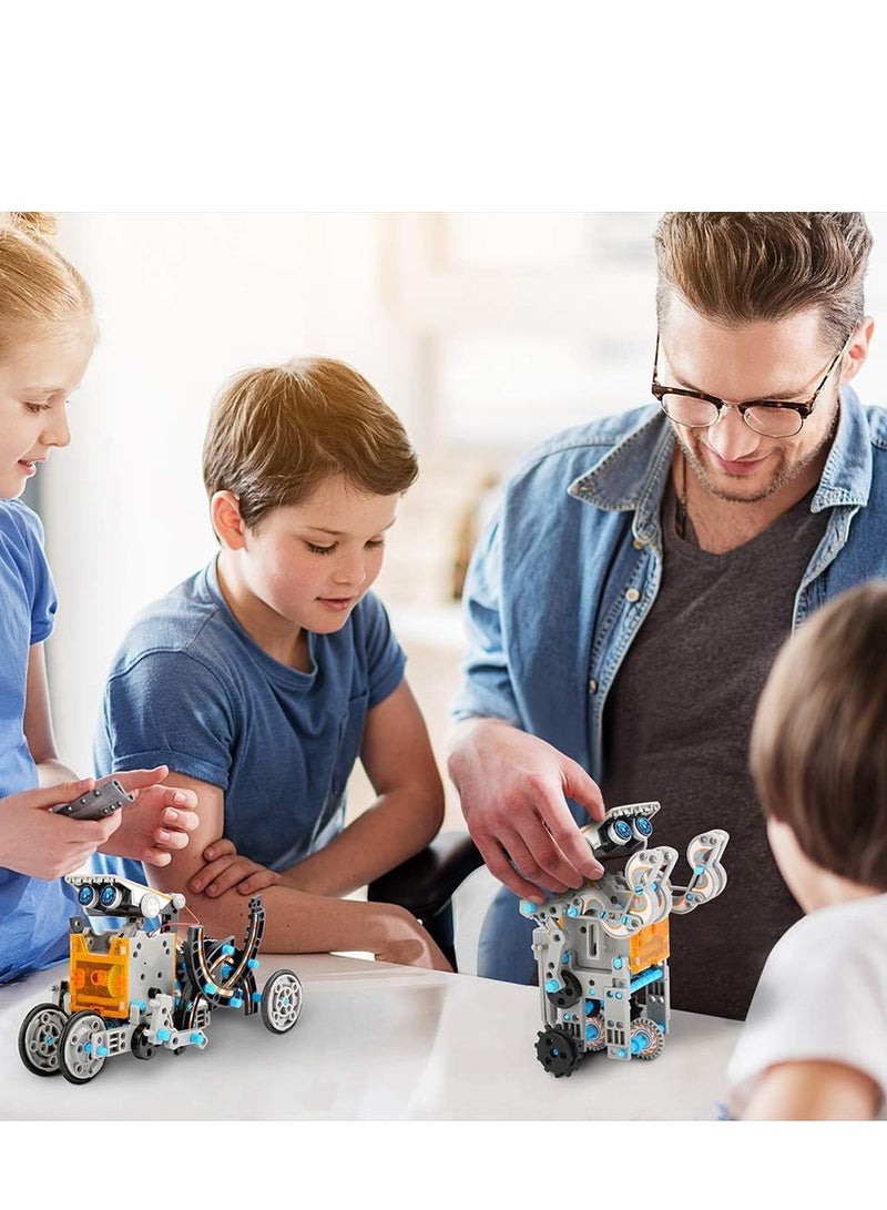 Raxoom STEM 13-in-1 Education Solar Robot Toys -190 Pieces DIY Building Science Experiment Kit for Kids Aged 8-10 and Older,Solar Powered by The Sun - Image 1