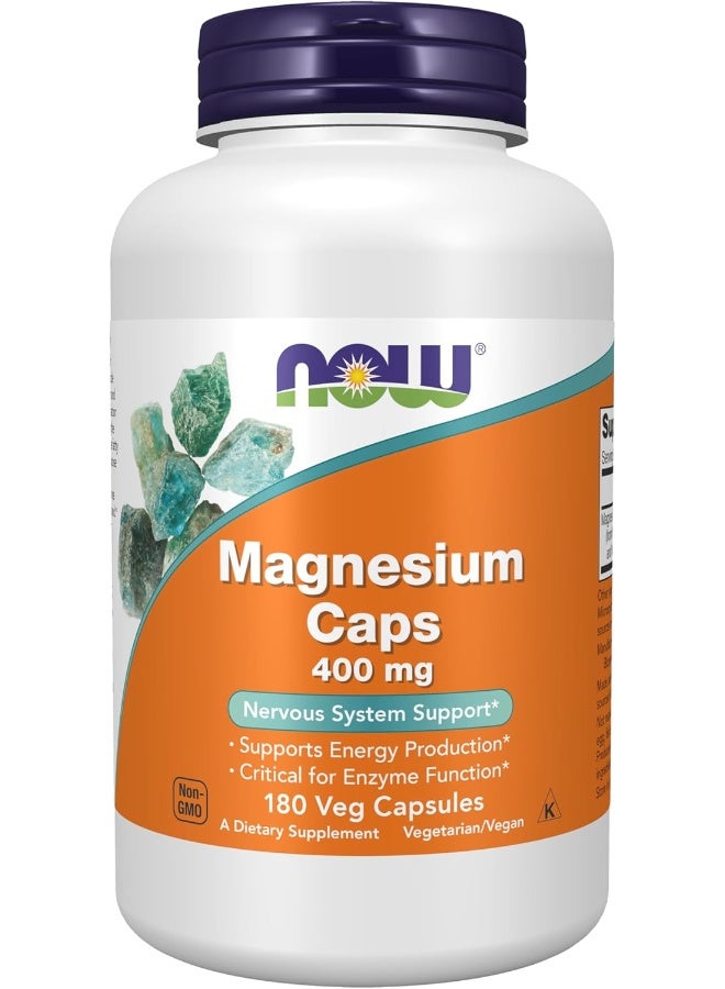 now Foods Magnesium 400 Mg Caps 180'S - Image 1