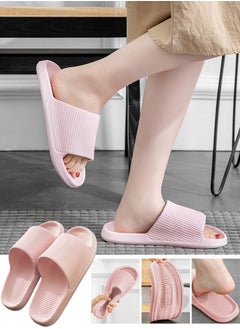 VUCATIN Cloud Slides Pillow Slippers for Women and Men EVA Non-slip House Slippers women sandals Mens Slides Shower Slippers for Home Indoor Outdoor (Pink)  - Image 1