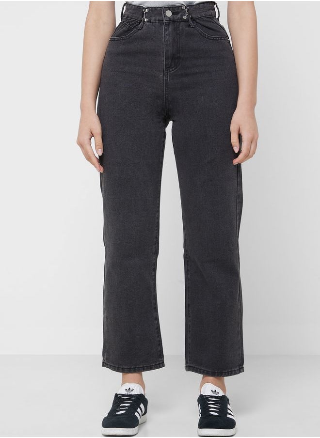 Ginger - High Waist Cropped Jeans - Image 1