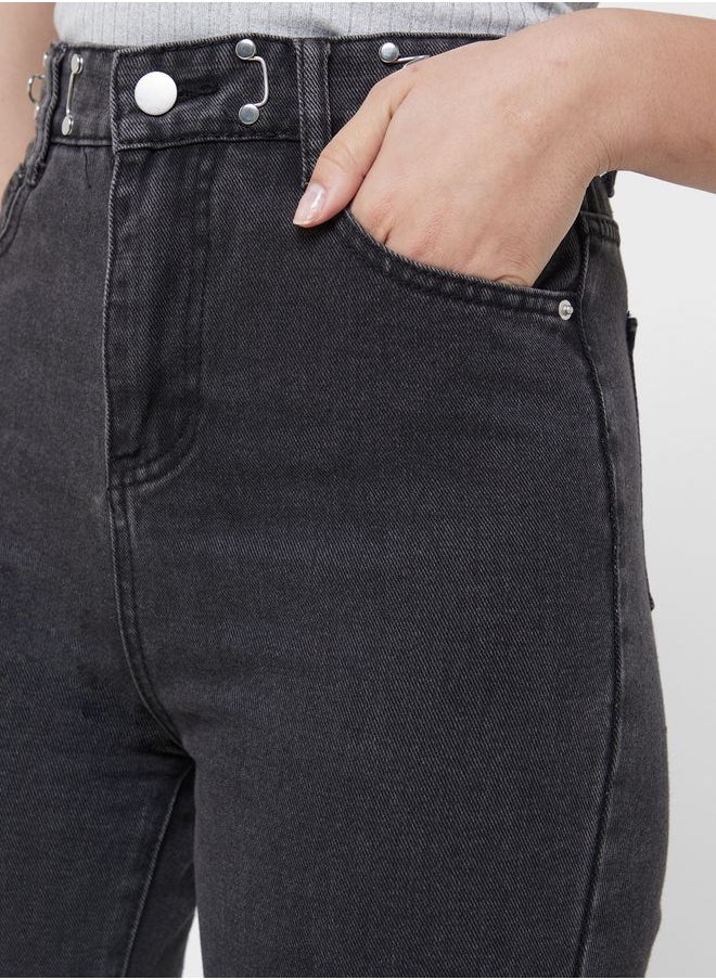 Ginger - High Waist Cropped Jeans - Image 1