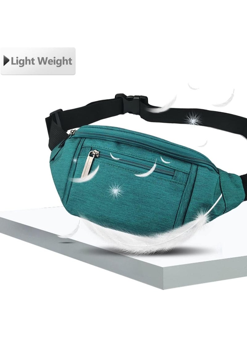 ‌Unisex Fashion Fanny Pack – Green One Size Crossbody Waist Bag for Travel & Outdoor Activities - Image 3