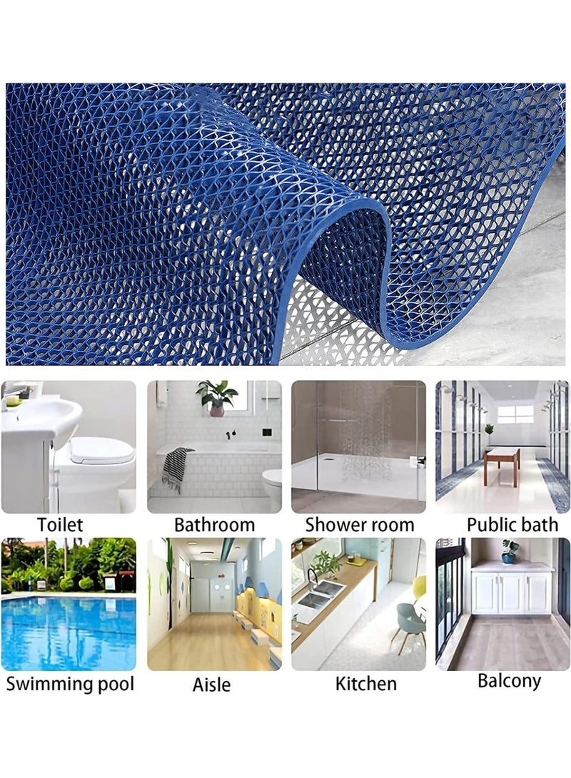 ارواق حصيرة تصريف شبكية PVC غير قابلة للانزلاق للحمام، بسمك 5 مم، قابلة للتقطيع، للمرآب، المطبخ، المسبح، وغرفة الاستحمام - Image 4