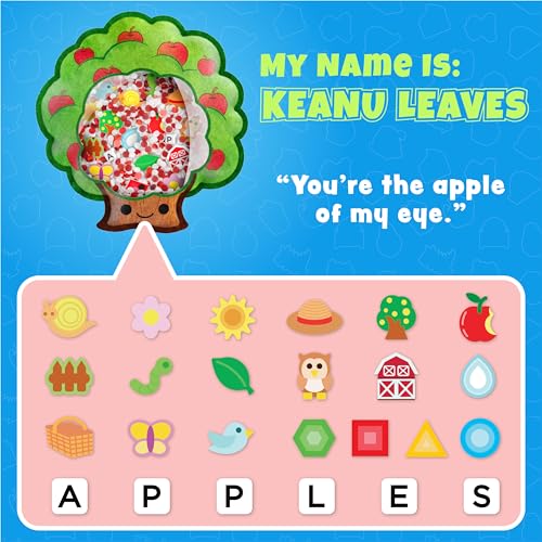 Vango BIZYBOO The Original Seek Find Plush Hidden Object Search Problem Solving Educational Matching Game for Kids 2 and Up Keanu Leaves - Image 5