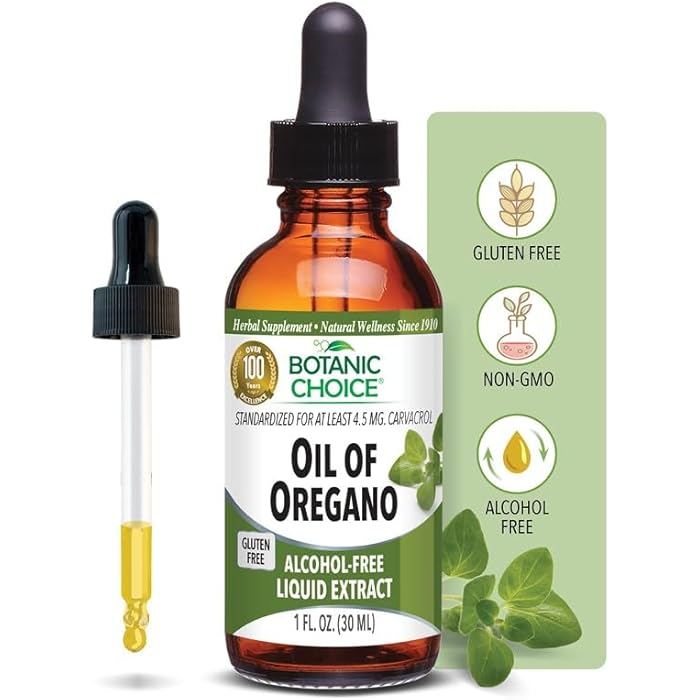Botanic Choice Oil of Oregano Liquid Extract - Alcohol Free Herbal Supplement, Traditional Support for Immune and More - 1 Fl. Oz. - Image 1