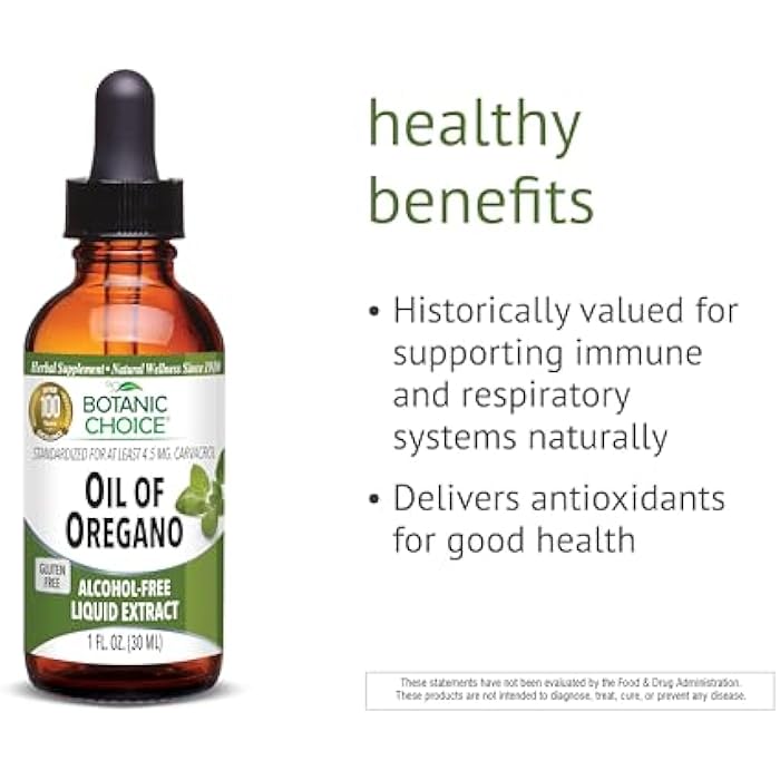 Botanic Choice Oil of Oregano Liquid Extract - Alcohol Free Herbal Supplement, Traditional Support for Immune and More - 1 Fl. Oz. - Image 3