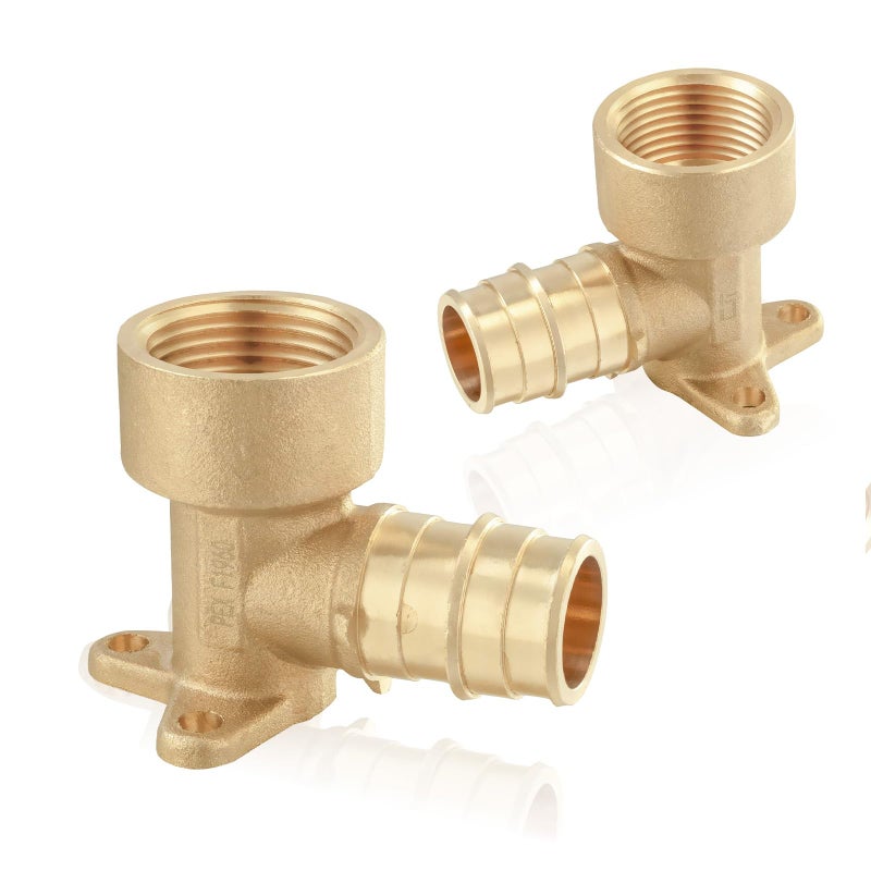 HeSun 2Pack HeSun PEXA Fitting 12 Female NPT Thread x 34 PexA Expansion Drop Ear Elbow ASTM F1960PEX1960086 - Image 2