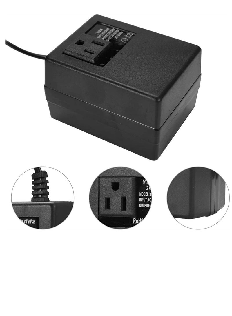 KASTWAVE 220V To 110V Voltage Converter Travel Power Adapter Step Down Voltage Converter 220V to 110V Transformer for Hair Straightener TVs Laptops - Image 2