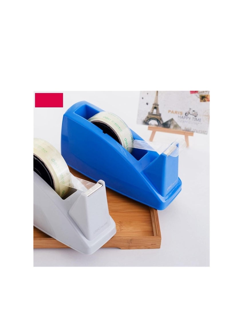 Deli Tape Dispensers, Deli 812 Stationery tape holder tape dispenser for max. 24mm tape blue and gray color optional - Image 3