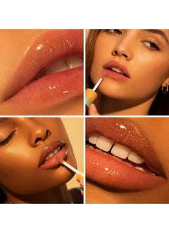 Gisou Golden Shimmer Glow Honey Infused Lip Oil - Hydrating, Nourishing, and Naturally Enhancing Formula for Luxurious Lips  - Image 4
