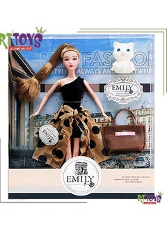 Emily Fashion Doll Toy Size 11.5 With Teddy Bear Bag - pzsku/Z617A90A27CAADC9C79FCZ/45/_/1739295286/860bdc63-920e-46bd-b1bf-22db45d9dc31