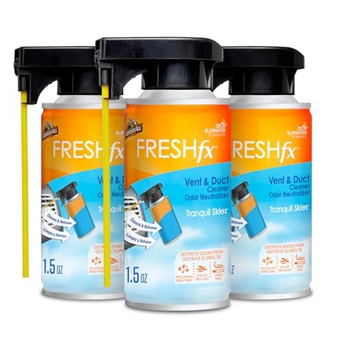 Armor All Fresh FX Vent and Duct Cleaner Odor Neutralizer, Tranquil Skies Scent, 3 Count, 5 OZ Each - Image 1