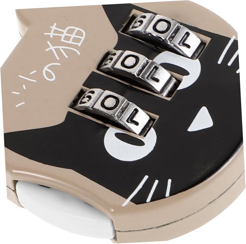 Tehaux 4Pcs Cute Cartoon Mini Padlock Set for Luggage Locker Drawer Travel School Wear Resistant - Image 4