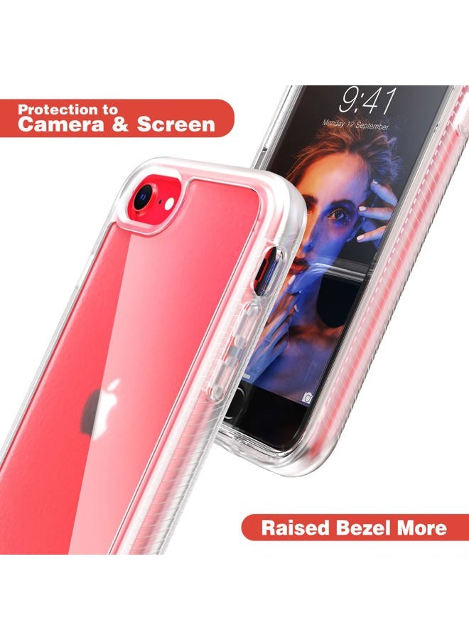 IDweel for iPhone SE 2020 Case,for iPhone 8 & 7 & SE 2022 Case(SE 3nd Gen),Full-Body Sturdy Shockproof Slim Fit Clear Cover with Screen Protector Heavy Duty Shock Resistant Hybrid Cover,Clear - Image 3