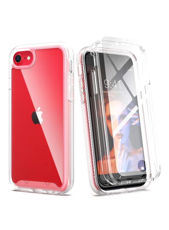 IDweel for iPhone SE 2020 Case,for iPhone 8 & 7 & SE 2022 Case(SE 3nd Gen),Full-Body Sturdy Shockproof Slim Fit Clear Cover with Screen Protector Heavy Duty Shock Resistant Hybrid Cover,Clear - Image 1
