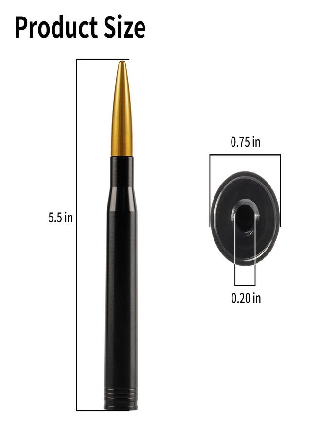 BJSIA Upgrade Universal Car Antenna Compatible with Ford, Dodge, Chevrolet, GMC, Jeep, Toyota Truck Antenna - Made of Rugged Billet and Aluminum, Yellow, Car Accessories - Image 2