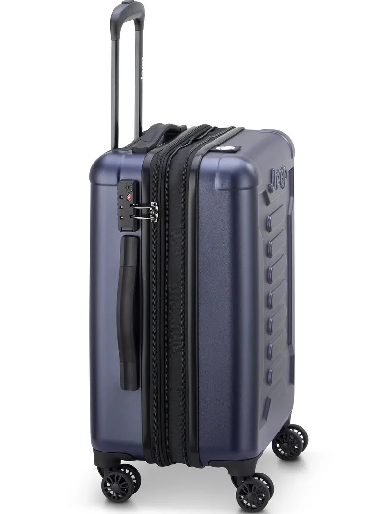 Jeep  Jh004C 55 cm Hardcase 4 Double-wheeled Expandable Cabin Luggage Trolley - Peacoat Navy  | Best Price UAE