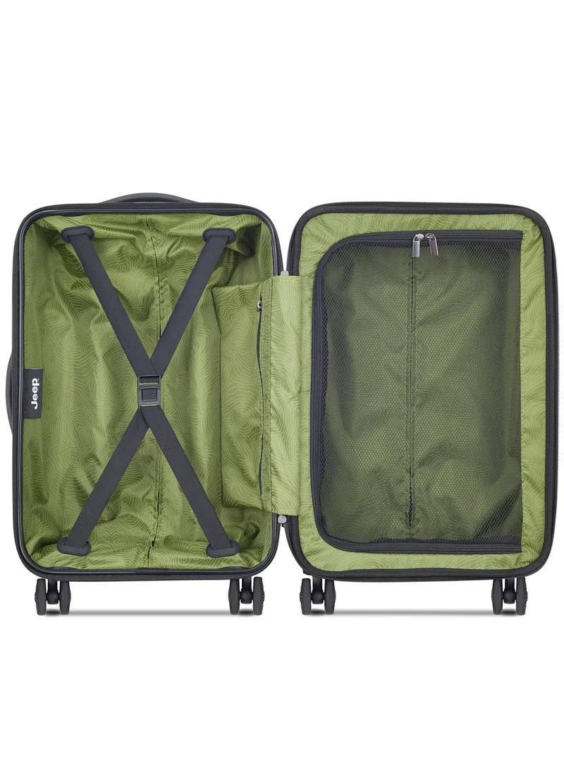 Jeep  Jh004C 55 cm Hardcase 4 Double-wheeled Expandable Cabin Luggage Trolley - Peacoat Navy  | Best Price UAE