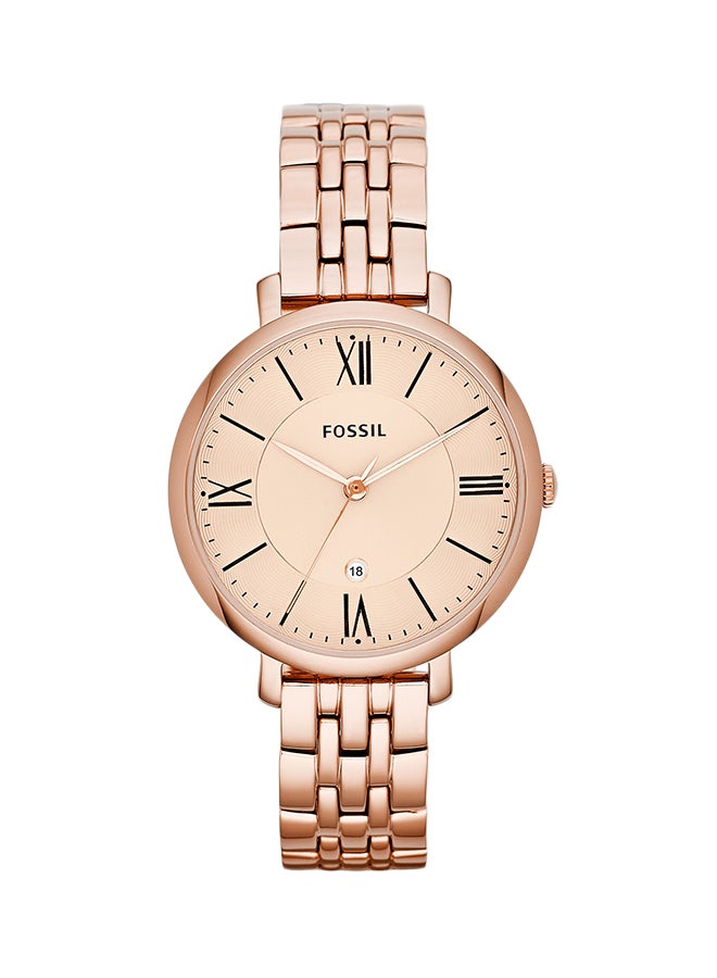 FOSSIL Women Jacqueline Stainless Steel Analog Wrist Watch ES3435 - Image 1