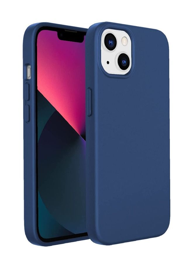 Protective silicone Back cover for Apple iPhone 14 Plus 2022 Blue