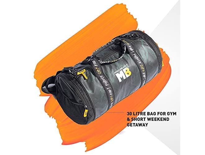 MUSCLEBLAZE Gym Bag (Phirse Zidd Kar) Duffle Bag (Camo, 30L) | for Men and Women | Sports Bag - Image 4