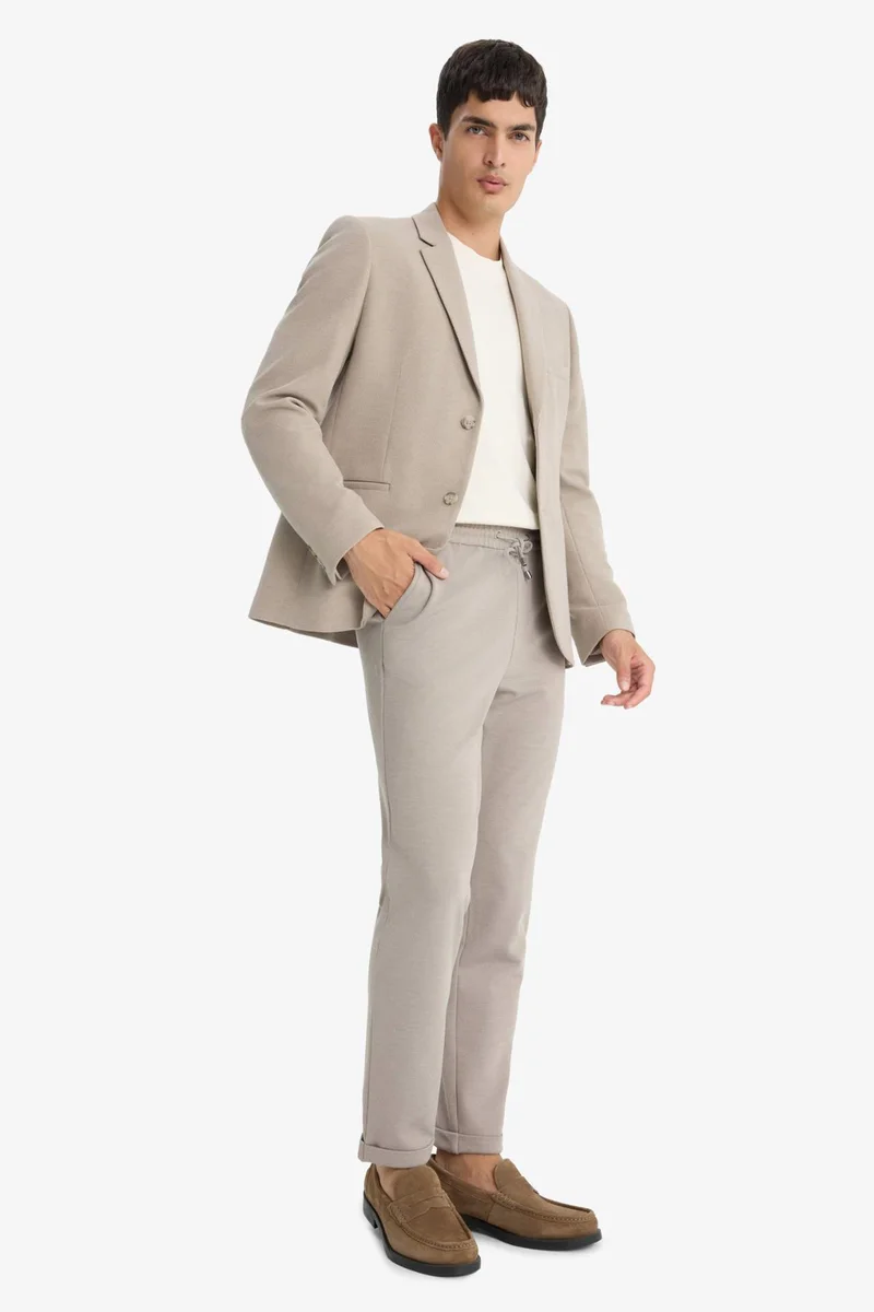 Jogger Fit Crop Cotton Trousers