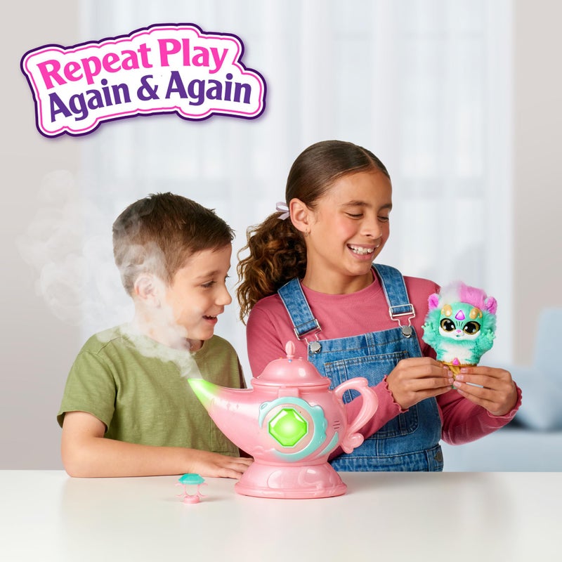 Magic Mixies Magic Genie Lamp with Interactive 8"" Plush Toy and 60+ Sounds and Reactions. Reveal a Genie Mixie from The Real Misting Lamp. Gifts for Kids  Ages 5+ - Amazon Exclusive - Image 3