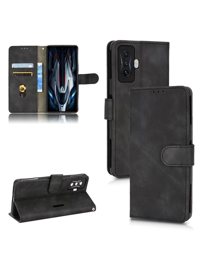 The Bros Case For Xiaomi Poco F4 GT/Redmi K50 Gaming Skin Feel Magnetic Flip Leather Phone Case