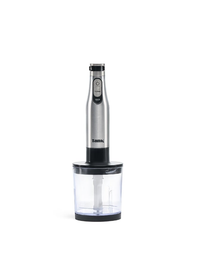 Tank Hand Blender All in One with 6 Speed Control + Turbo, 1200 Watts, Black, CM-6004 - Image 2