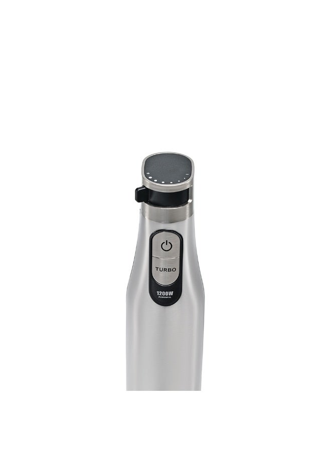 Tank Hand Blender All in One with 6 Speed Control + Turbo, 1200 Watts, Black, CM-6004 - Image 4