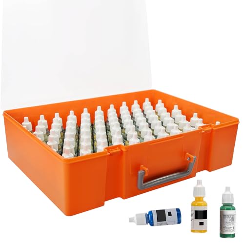 Evemodel 1set Model Paint Bottle Organizer Holds 84pcs 17ml Bottles Pigment Bottle Storage Suitcase Portable SN03 Miniature Paint Storage - Image 3